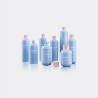 Pompa a grande dosaggio a 360 gradi che distribuisce bottiglie di pompa senza aria con materiale PP/PCR per cosmetici