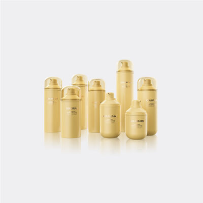 Flaconi airless cosmetici con pompa dosatrice grande con erogazione a 360 gradi e materiale PP/PCR